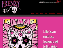 Tablet Screenshot of frenzyart.com